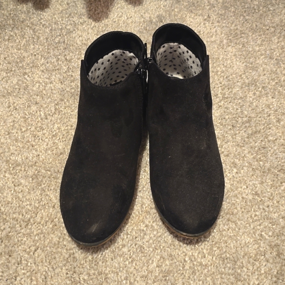 Black Suede Ankle Boots Size 13
